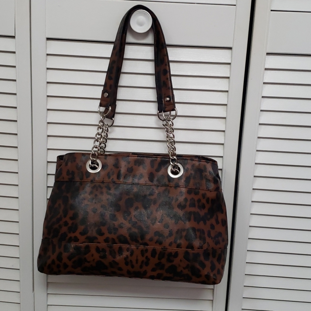 Leopard design shoulder  bag